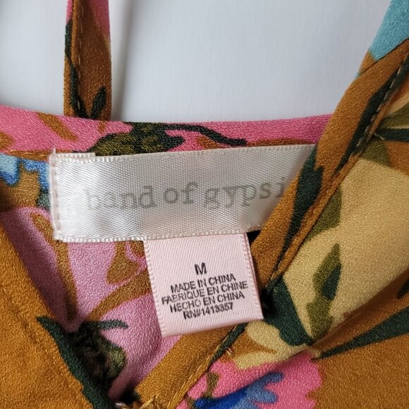 Band of Gypsies Boho Floral Print Jumpsuit - Picture 8 of 10